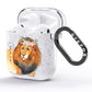 Personalised Lion AirPods Glitter Case Side Image