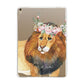 Personalised Lion Apple iPad Gold Case