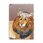 Personalised Lion Apple iPad Rose Gold Case