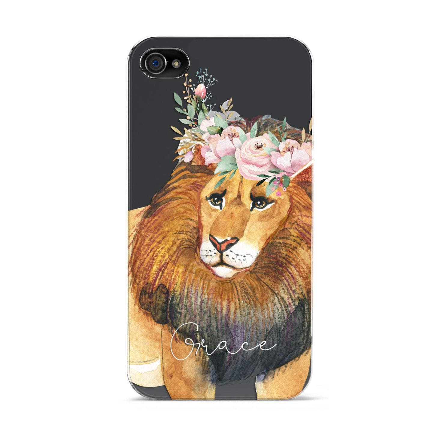 Personalised Lion Apple iPhone 4s Case