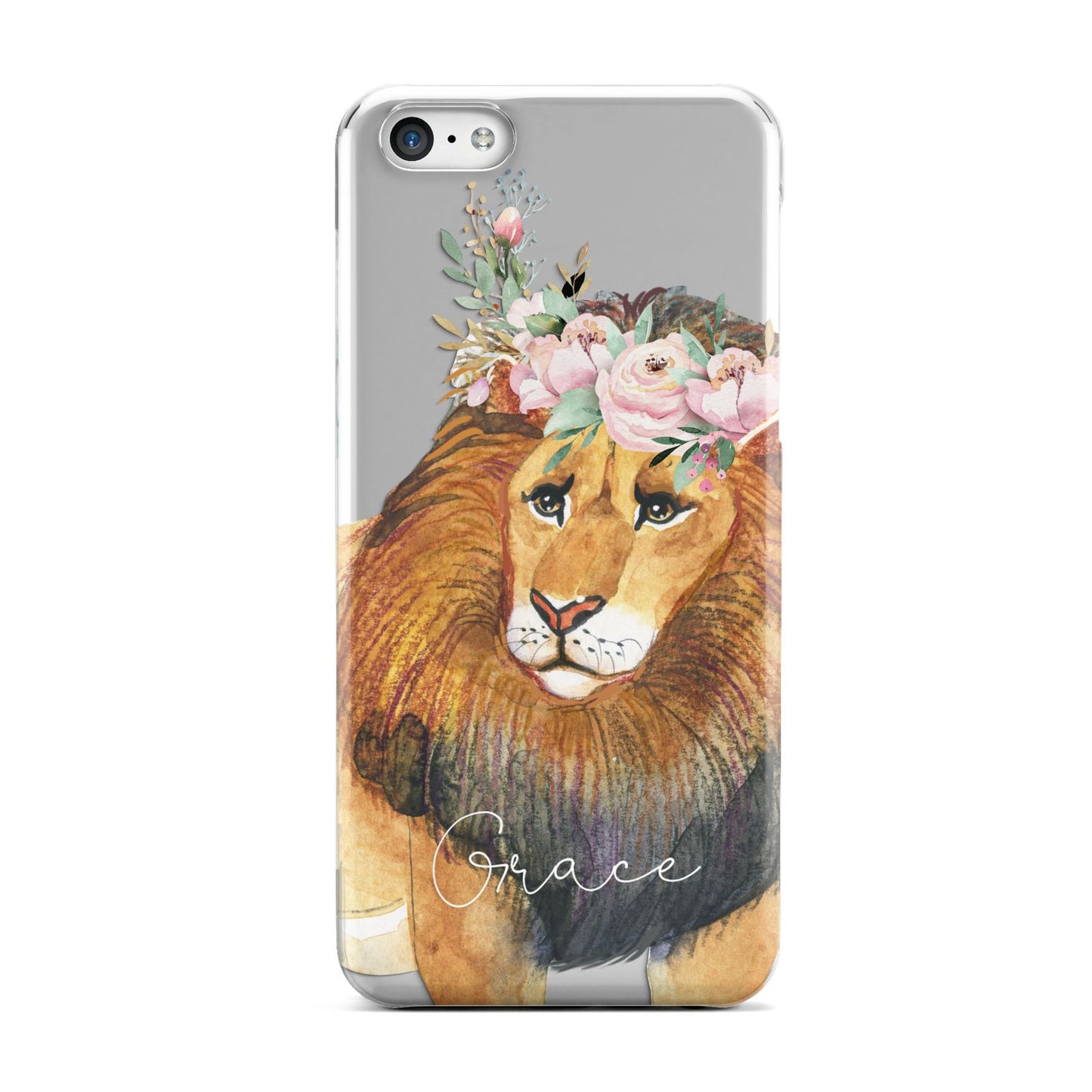 Personalised Lion Apple iPhone 5c Case