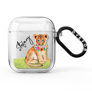 Personalised Lion Cub AirPods Case