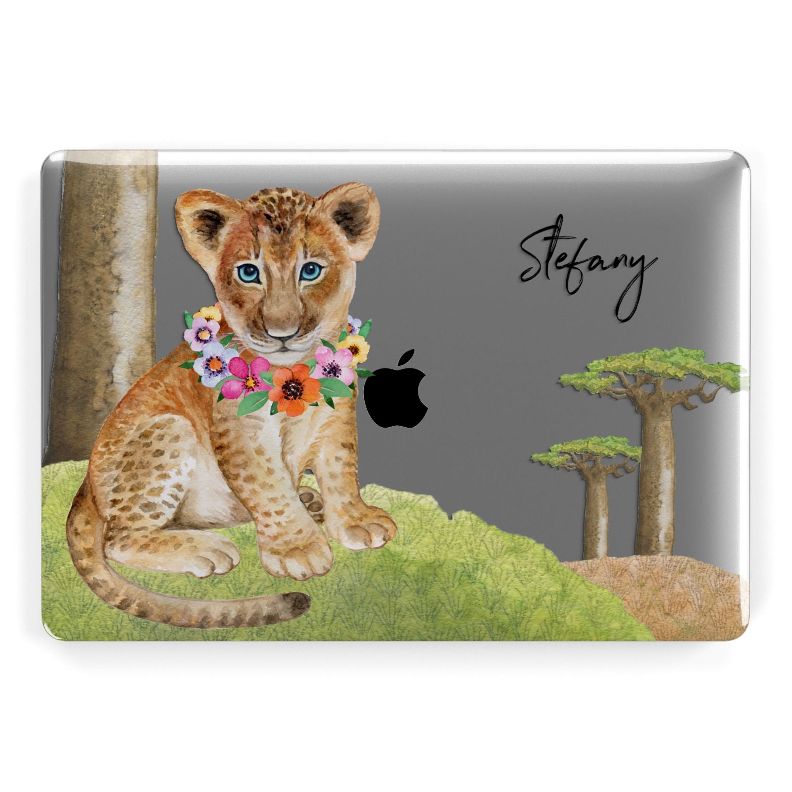 Personalised Lion Cub Apple MacBook Case