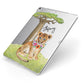 Personalised Lion Cub Apple iPad Case on Silver iPad Side View