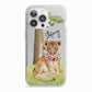 Personalised Lion Cub iPhone 13 Pro TPU Impact Case with White Edges