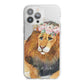 Personalised Lion iPhone 13 Pro Max TPU Impact Case with White Edges