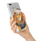 Personalised Lion iPhone 7 Plus Bumper Case on Silver iPhone Alternative Image