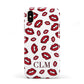 Personalised Lips Initials Apple iPhone XS 3D Tough
