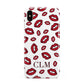 Personalised Lips Initials Apple iPhone Xs Max 3D Tough Case