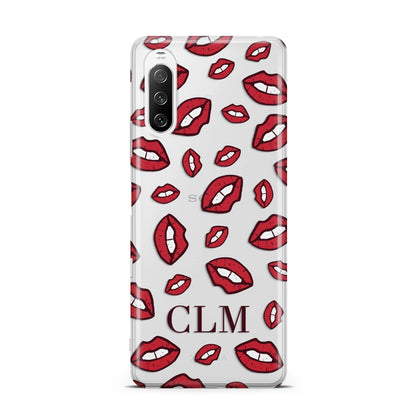 Personalised Lips Initials Sony Xperia 10 III Case
