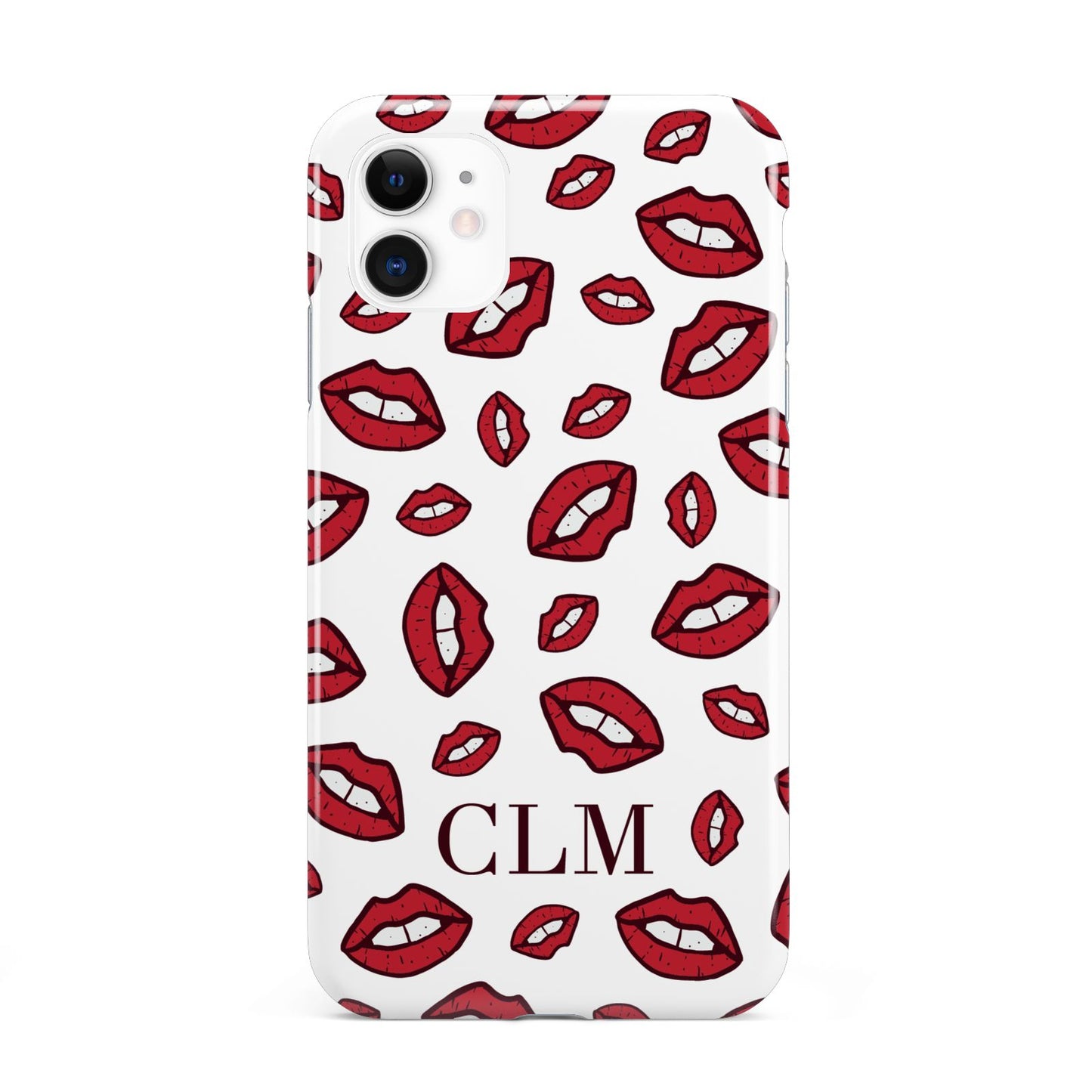 Personalised Lips Initials iPhone 11 3D Tough Case