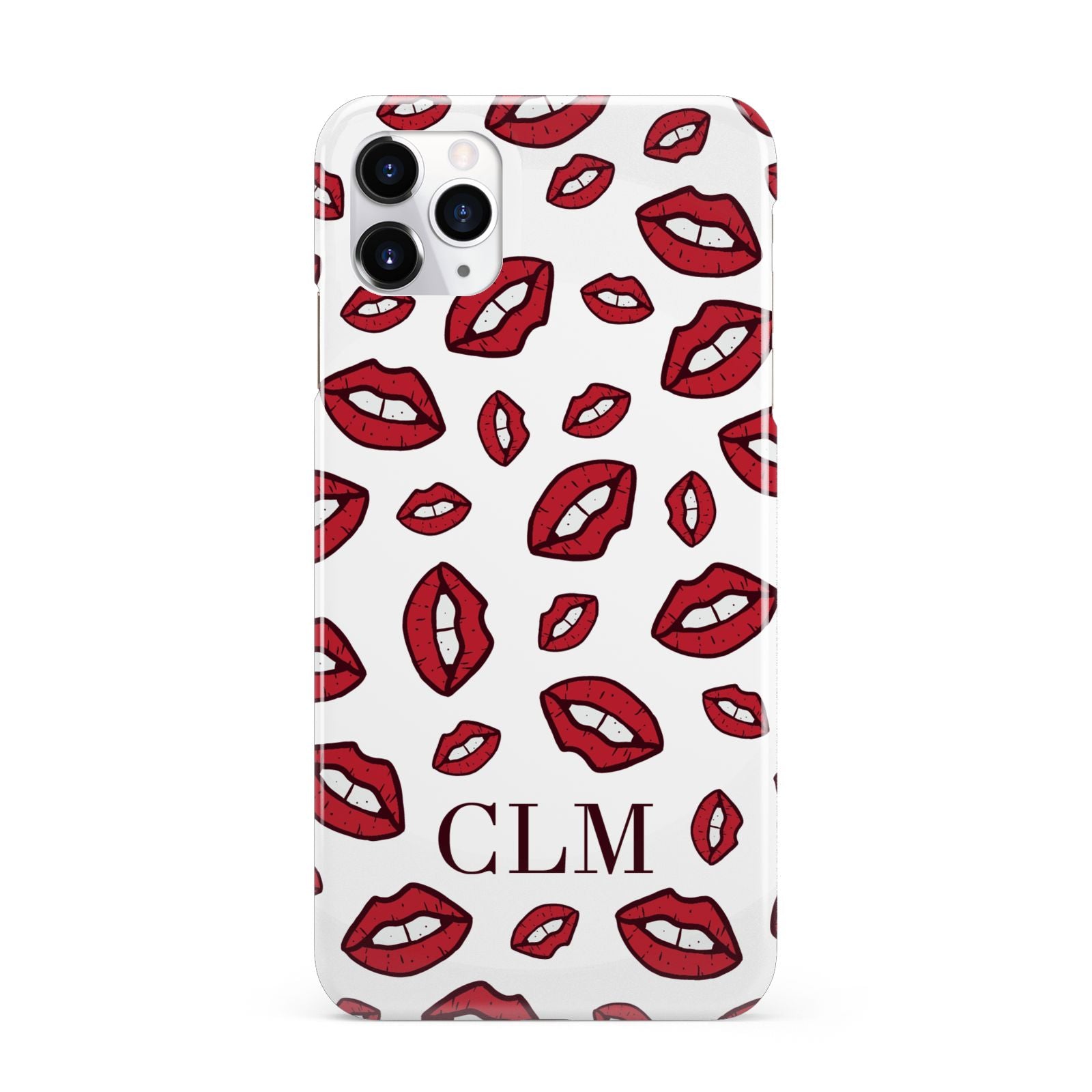 Personalised Lips Initials iPhone 11 Pro Max 3D Snap Case