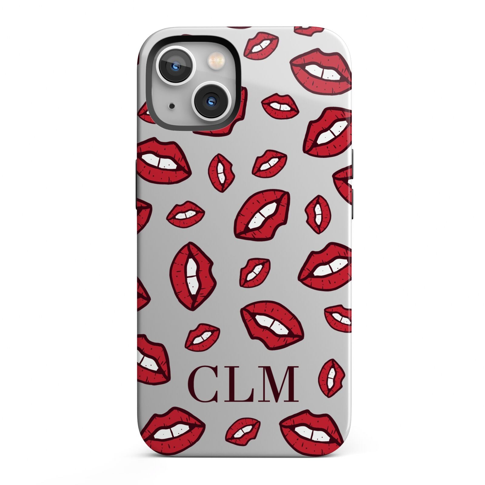 Personalised Lips Initials iPhone 13 Full Wrap 3D Tough Case