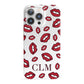 Personalised Lips Initials iPhone 13 Pro Full Wrap 3D Snap Case