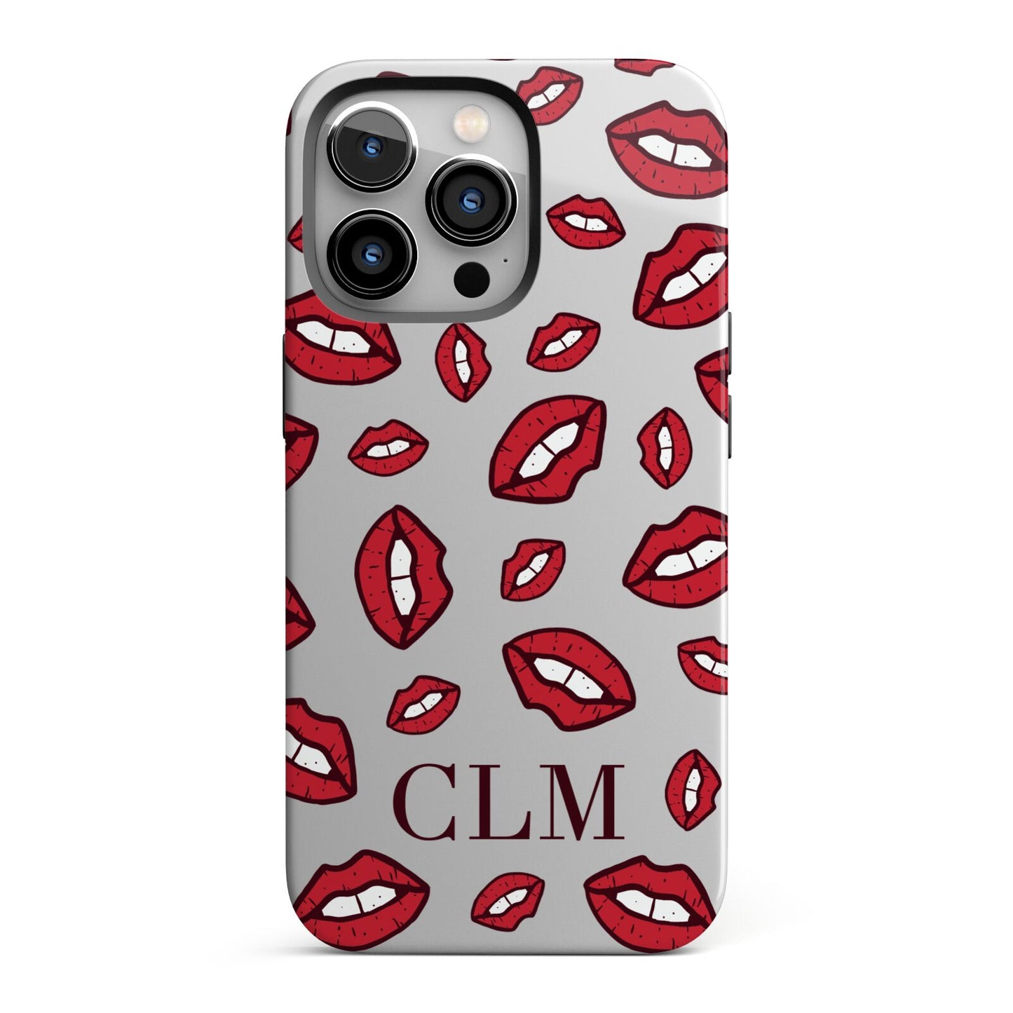 Personalised Lips Initials iPhone 13 Pro Full Wrap 3D Tough Case