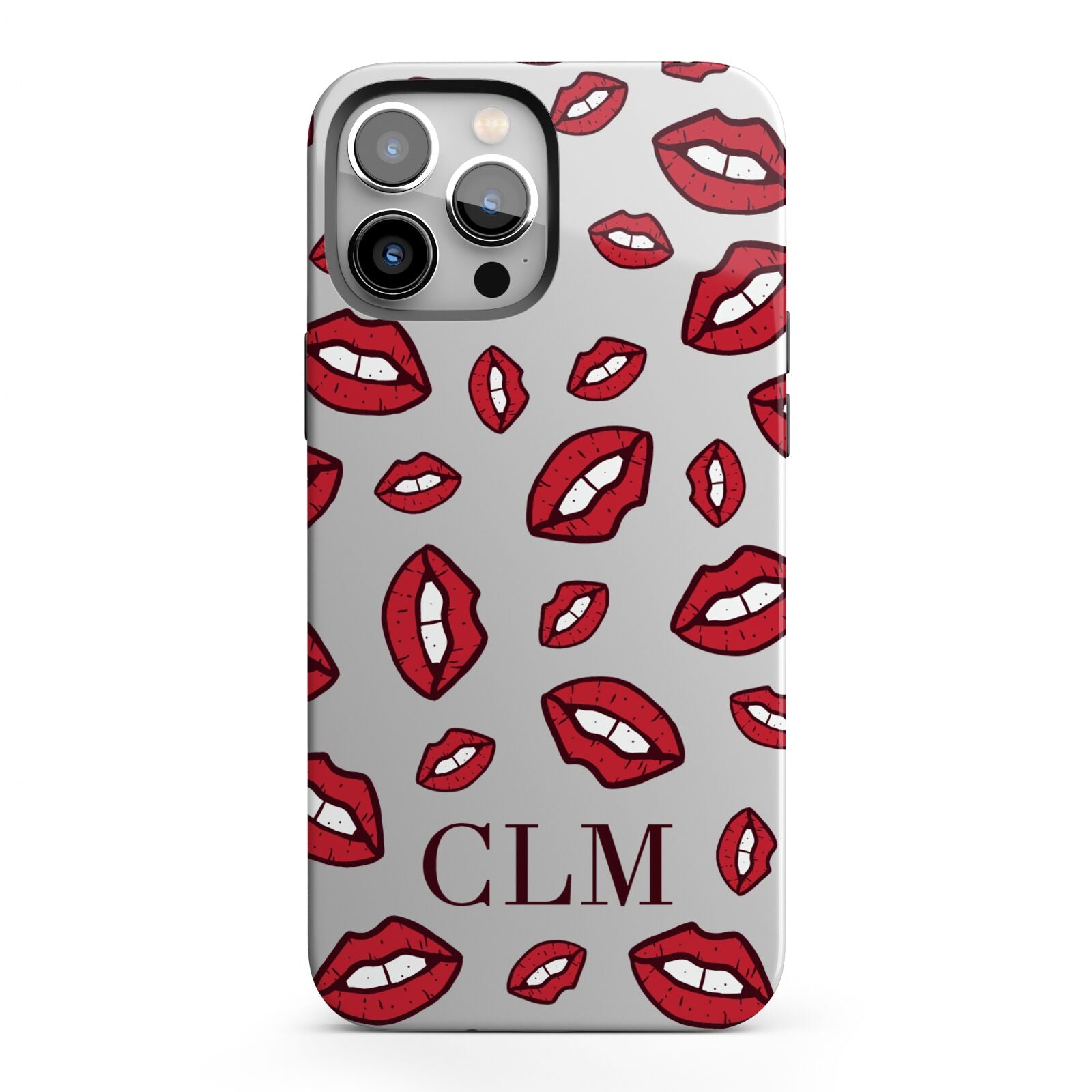 Personalised Lips Initials iPhone 13 Pro Max Full Wrap 3D Tough Case