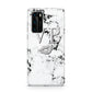 Personalised Lips Kiss Marble Initialed Huawei P40 Phone Case