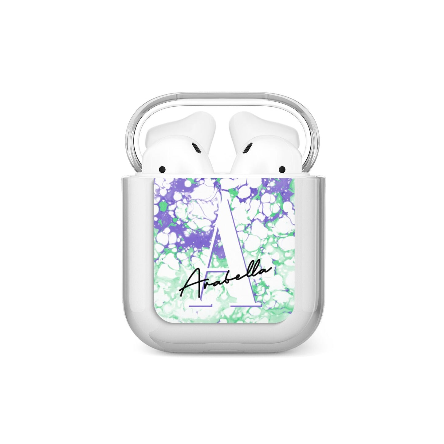Personalised Liquid Marble AirPods Case