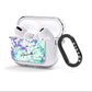 Personalised Liquid Marble AirPods Clear Case 3rd Gen Side Image