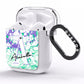 Personalised Liquid Marble AirPods Clear Case Side Image