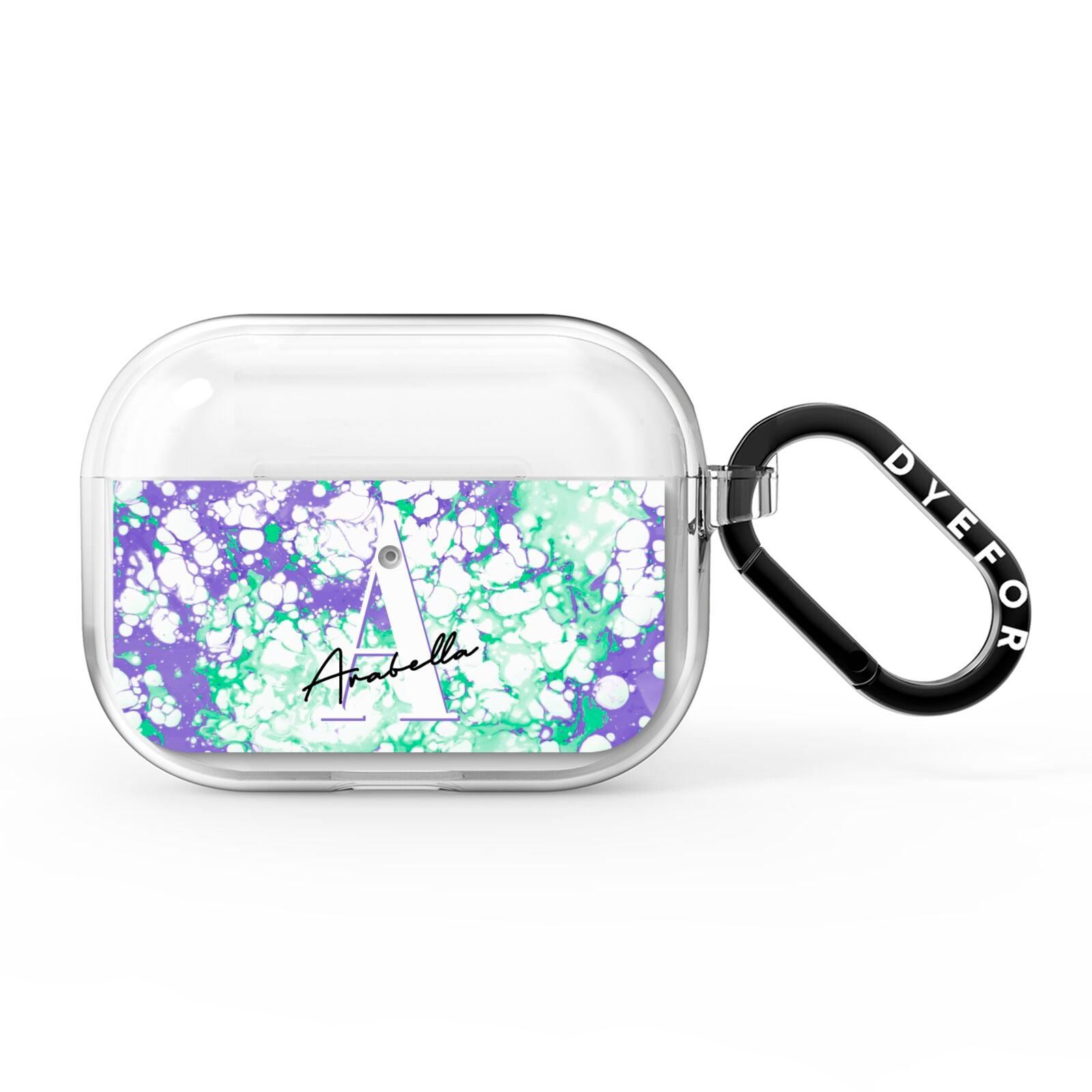 Personalised Liquid Marble AirPods Pro Clear Case