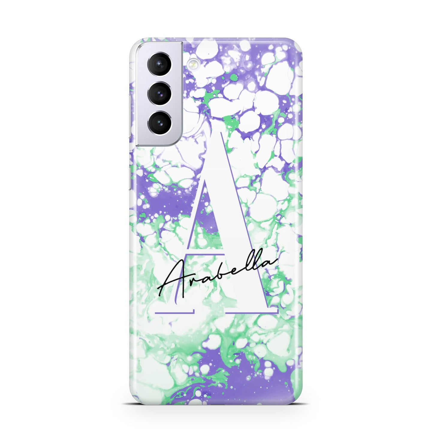 Personalised Liquid Marble Samsung S21 Plus Case
