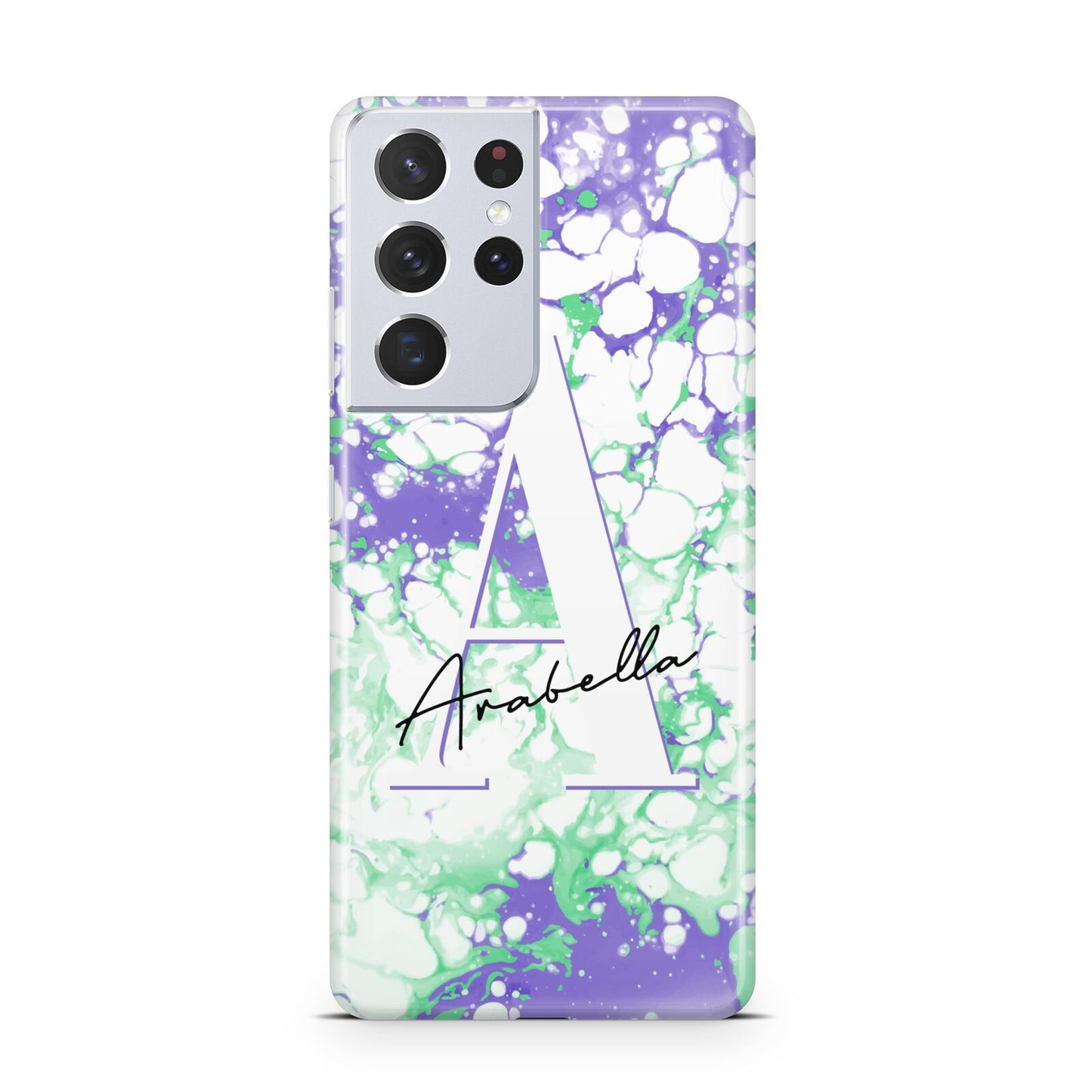 Personalised Liquid Marble Samsung S21 Ultra Case