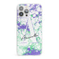 Personalised Liquid Marble iPhone 13 Pro Max Clear Bumper Case