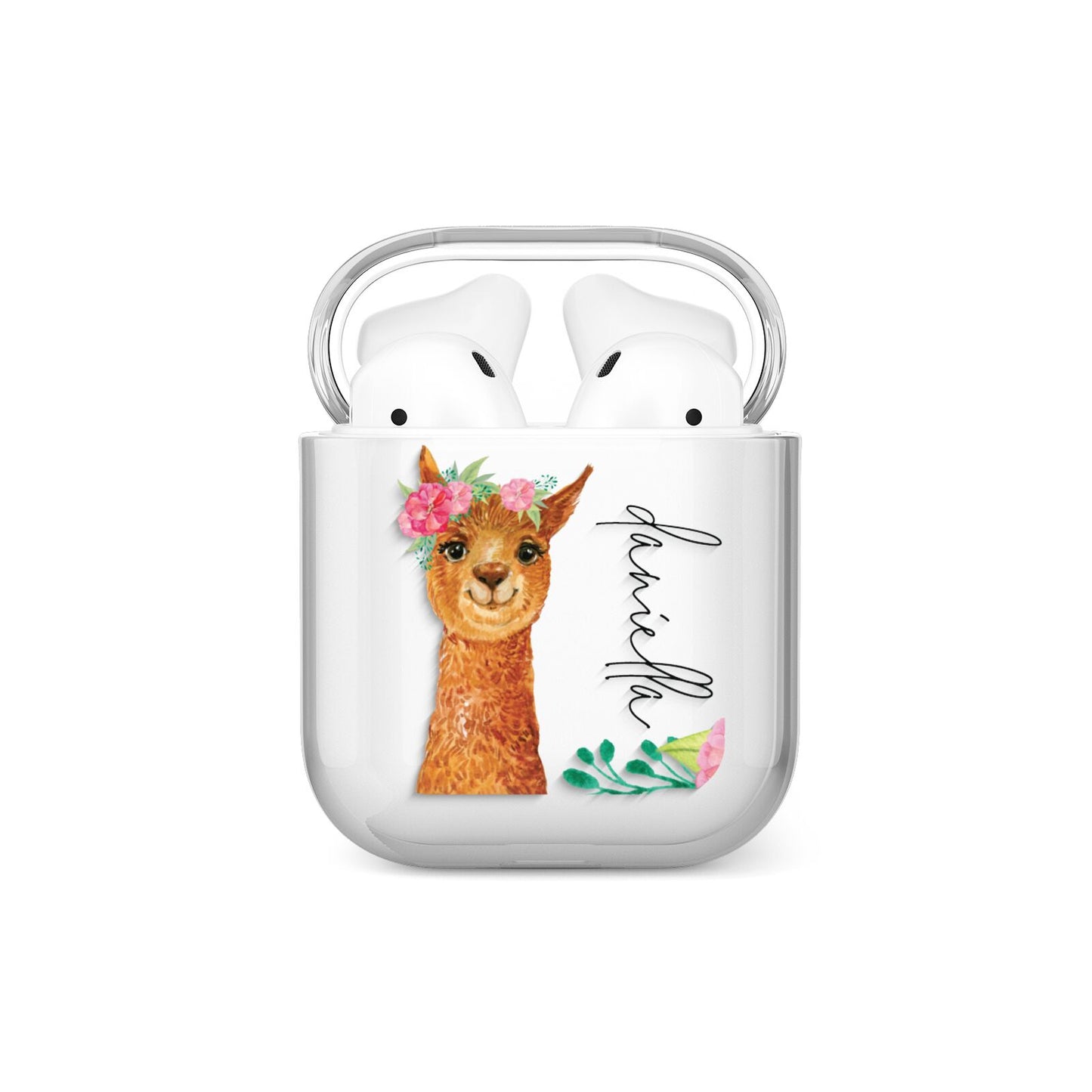 Personalised Llama AirPods Case