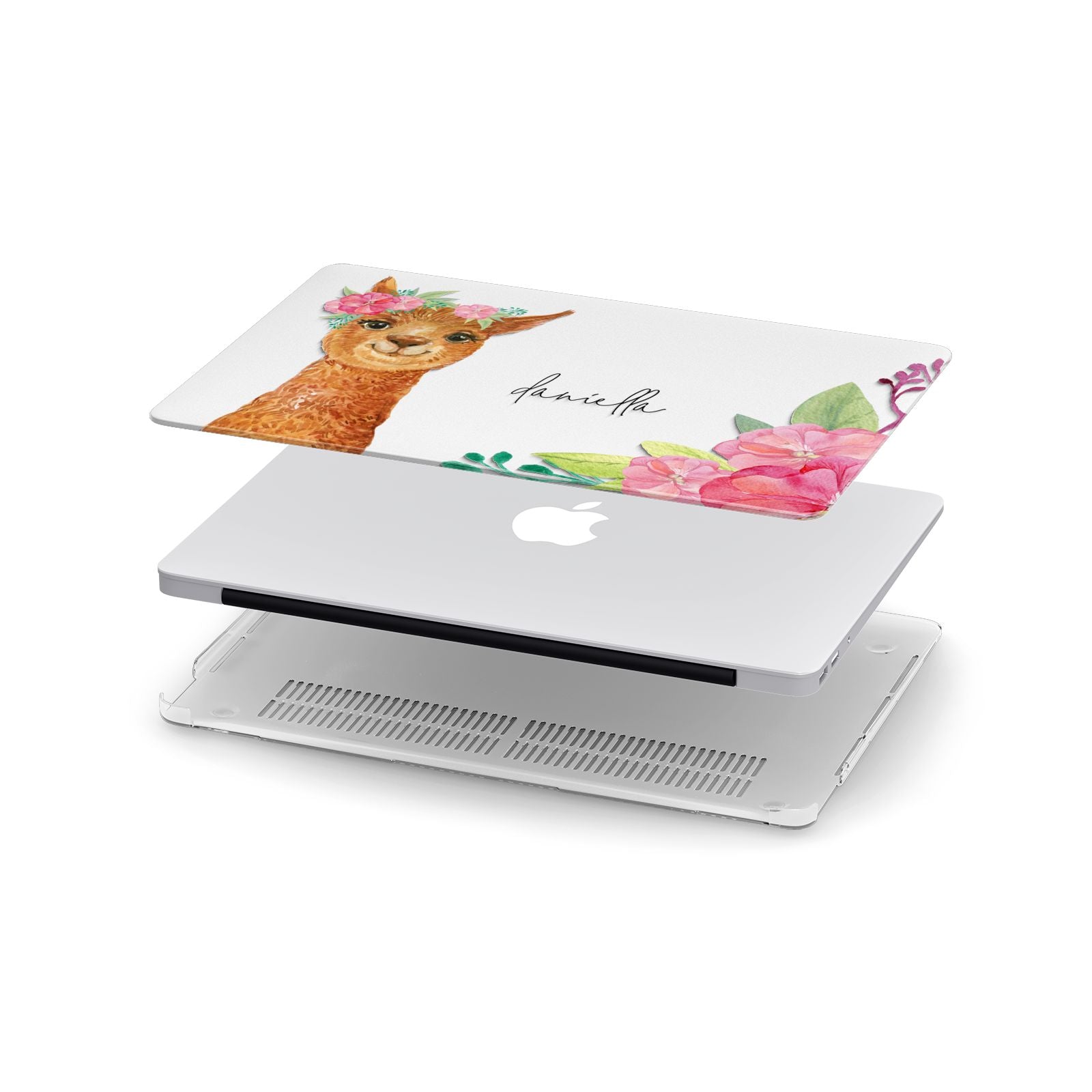 Personalised Llama Apple MacBook Case in Detail