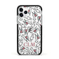 Personalised Llama Initials Monogram Apple iPhone 11 Pro in Silver with Black Impact Case