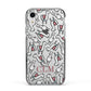 Personalised Llama Initials Monogram Apple iPhone XR Impact Case Black Edge on Silver Phone