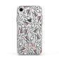 Personalised Llama Initials Monogram Apple iPhone XR Impact Case White Edge on Silver Phone