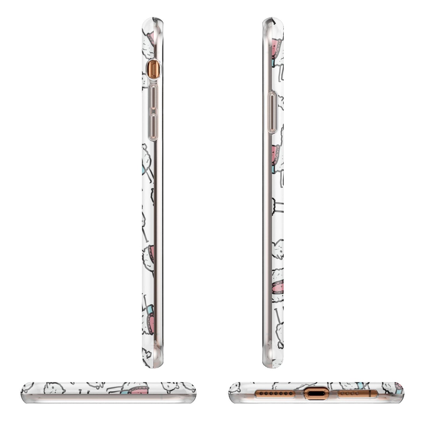 Personalised Llama Initials Monogram Apple iPhone XS Max 3D Wrap Tough Case Alternative Image Angles
