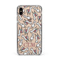 Personalised Llama Initials Monogram Apple iPhone Xs Max Impact Case Black Edge on Gold Phone