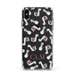 Personalised Llama Initials Monogram Apple iPhone Xs Max Impact Case White Edge on Black Phone