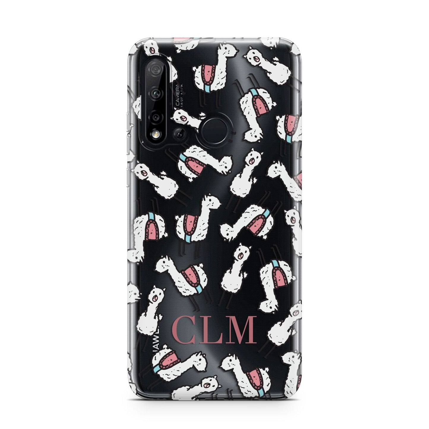 Personalised Llama Initials Monogram Huawei P20 Lite 5G Phone Case