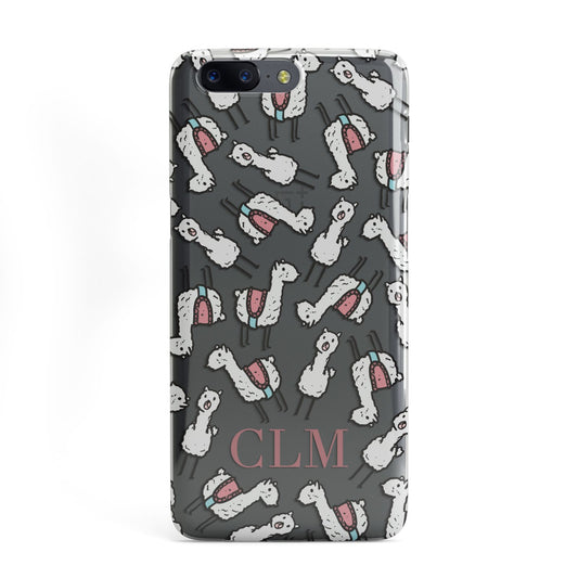 Personalised Llama Initials Monogram OnePlus Case