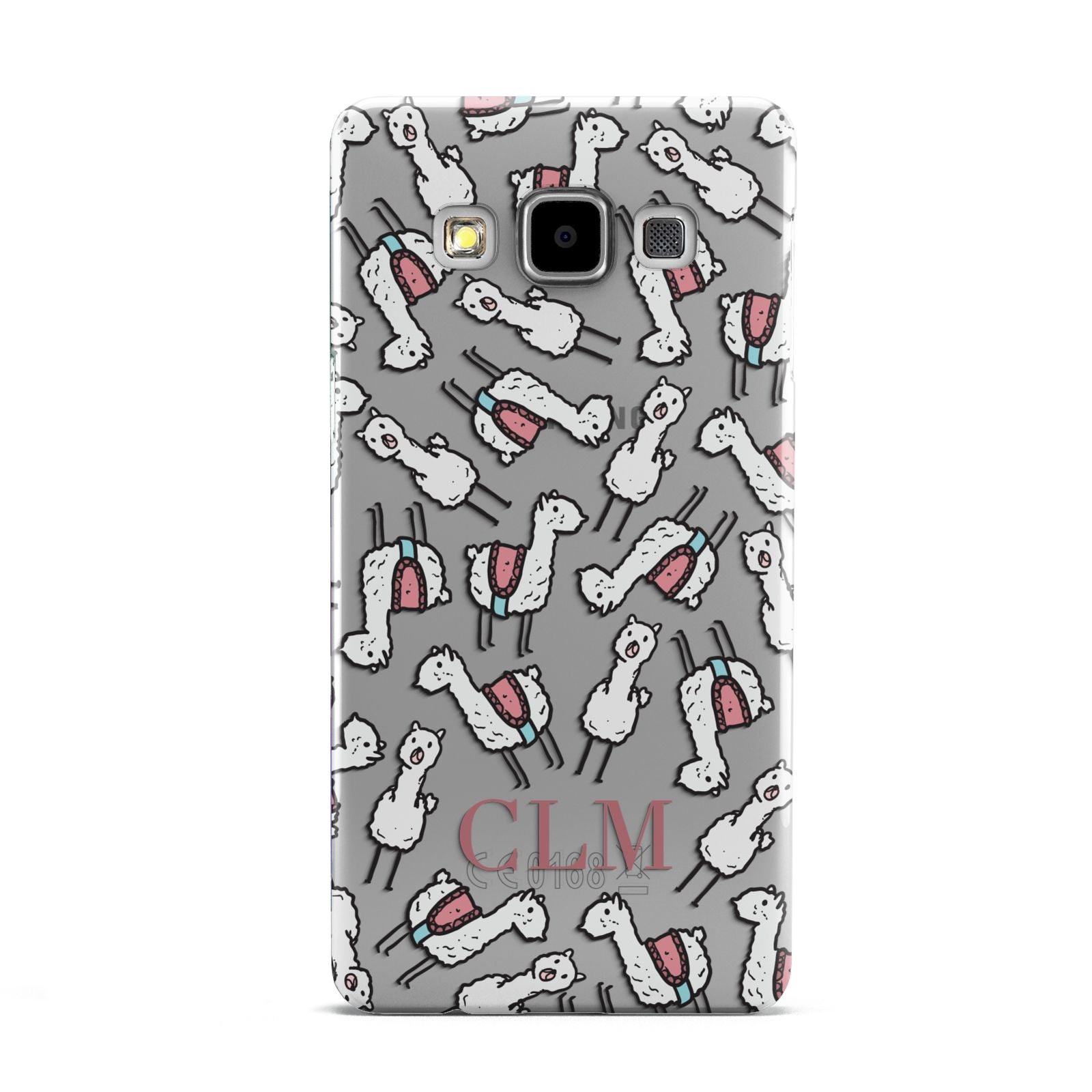Personalised Llama Initials Monogram Samsung Galaxy A5 Case