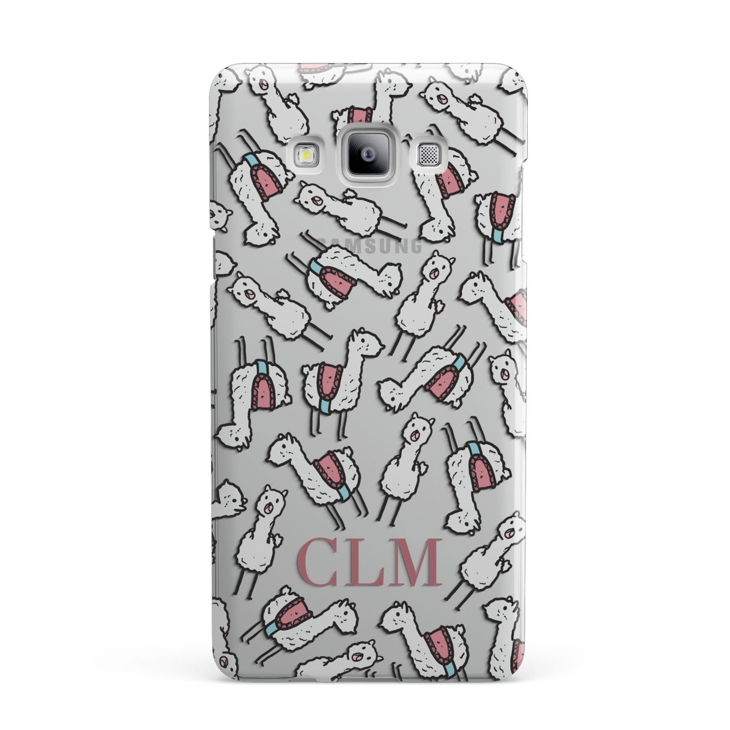 Personalised Llama Initials Monogram Samsung Galaxy A7 2015 Case