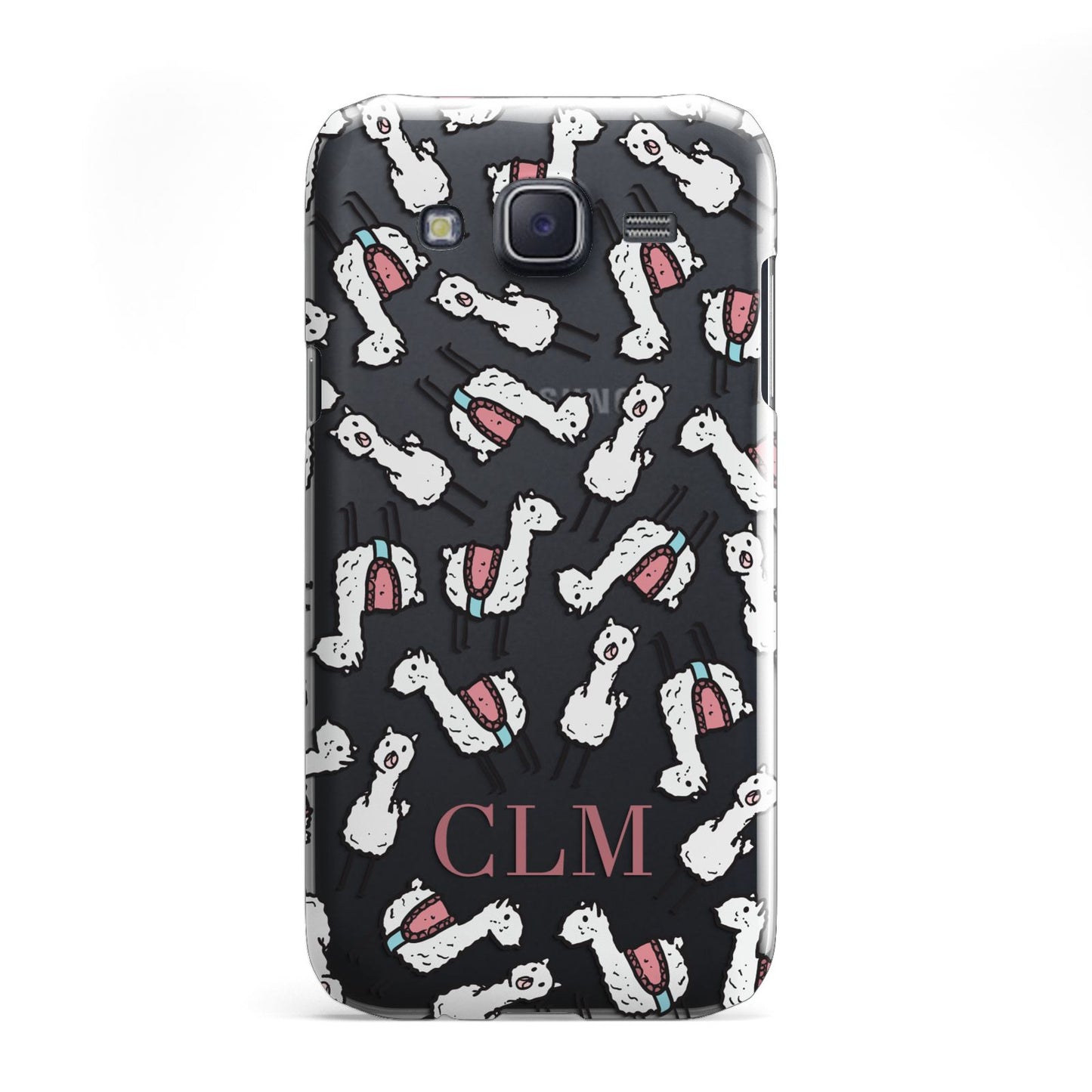 Personalised Llama Initials Monogram Samsung Galaxy J5 Case