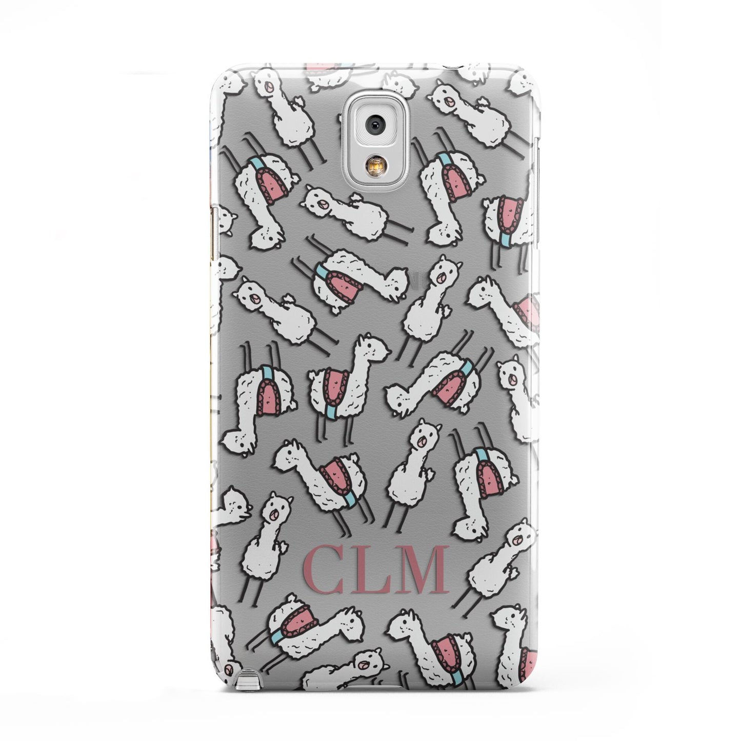 Personalised Llama Initials Monogram Samsung Galaxy Note 3 Case
