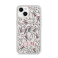 Personalised Llama Initials Monogram iPhone 14 Clear Tough Case Starlight