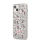Personalised Llama Initials Monogram iPhone 14 Plus Clear Tough Case Starlight Angled Image