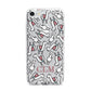 Personalised Llama Initials Monogram iPhone 7 Bumper Case on Silver iPhone