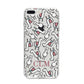 Personalised Llama Initials Monogram iPhone 8 Plus Bumper Case on Silver iPhone