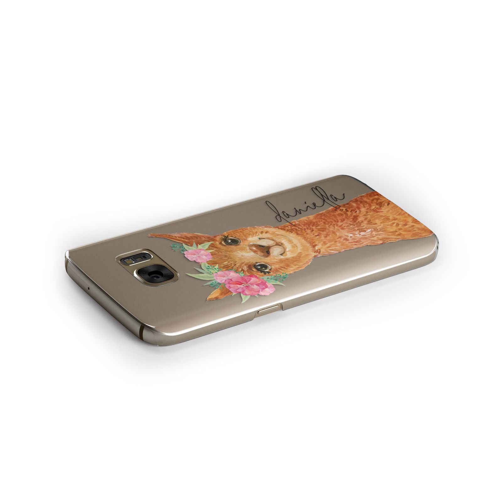 Personalised Llama Samsung Galaxy Case Side Close Up