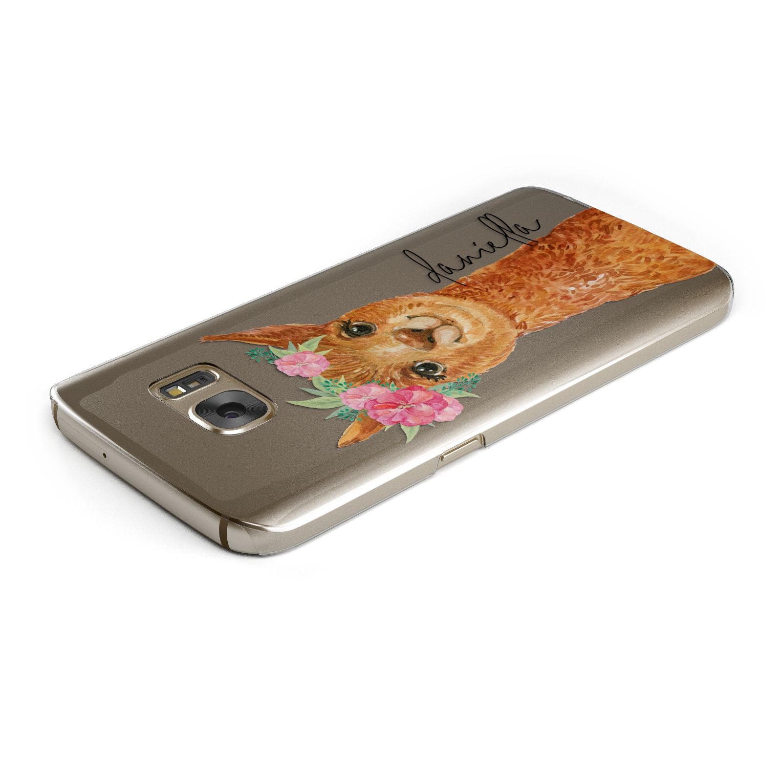 Personalised Llama Samsung Galaxy Case Top Cutout