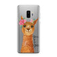 Personalised Llama Samsung Galaxy S9 Plus Case on Silver phone