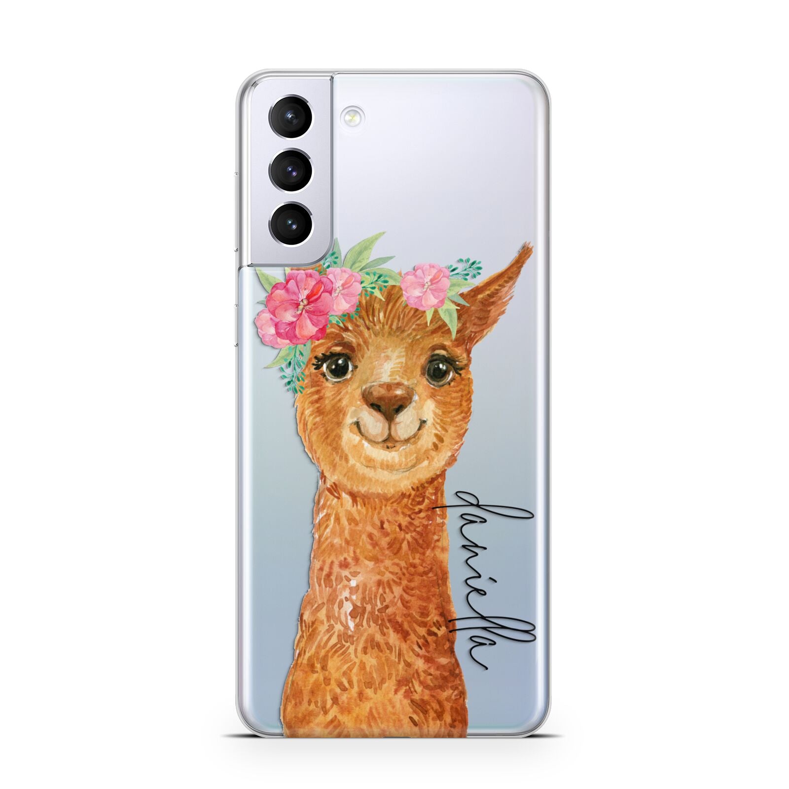 Personalised Llama Samsung S21 Plus Phone Case
